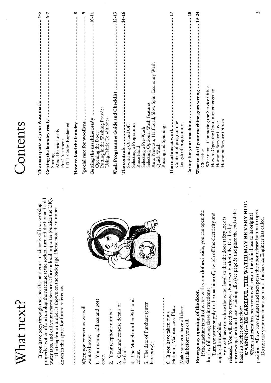 Hotpoint 9511 manual 