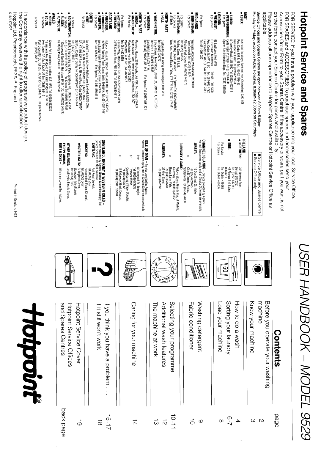 Hotpoint 9529 manual 