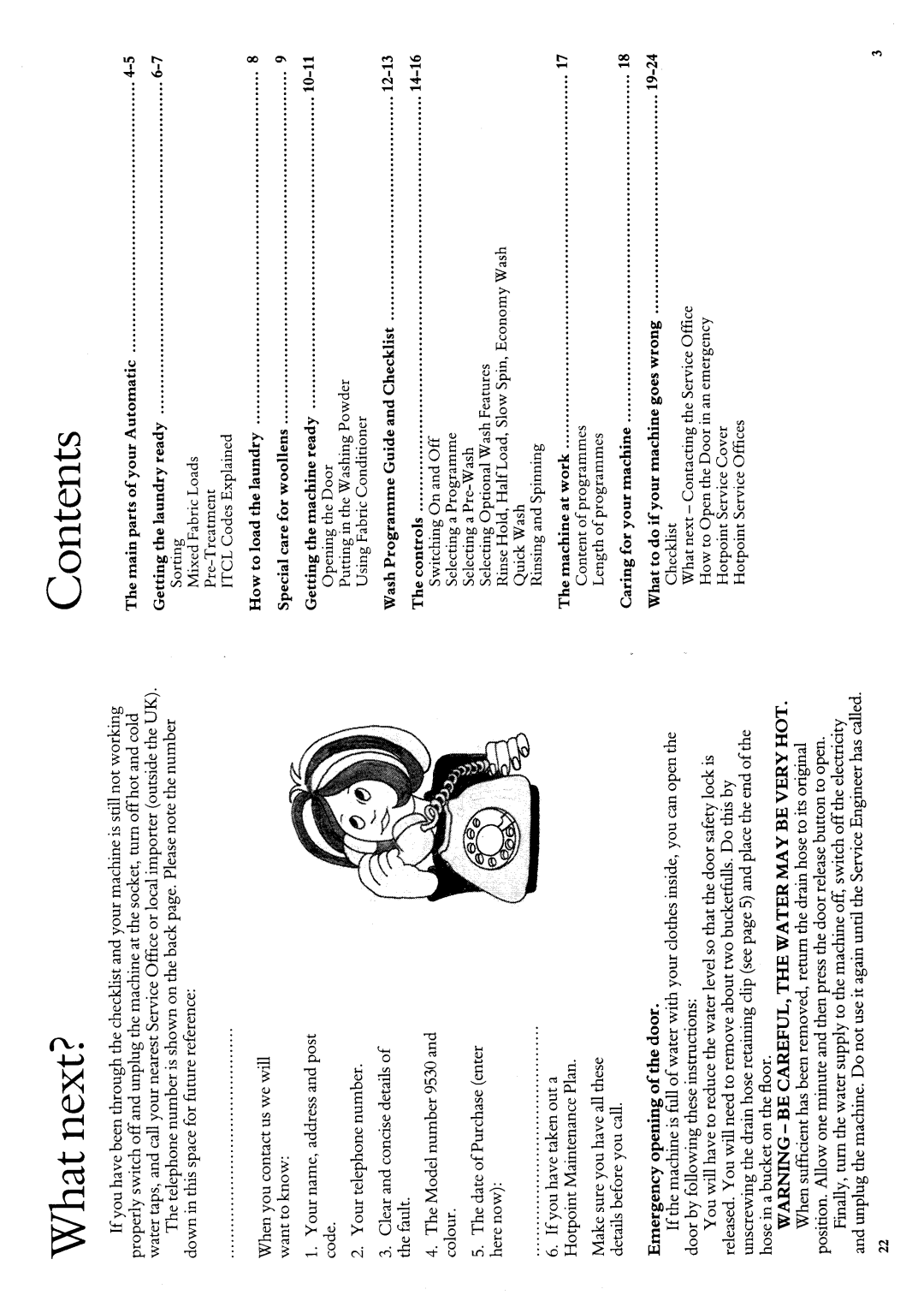 Hotpoint 9530 manual 