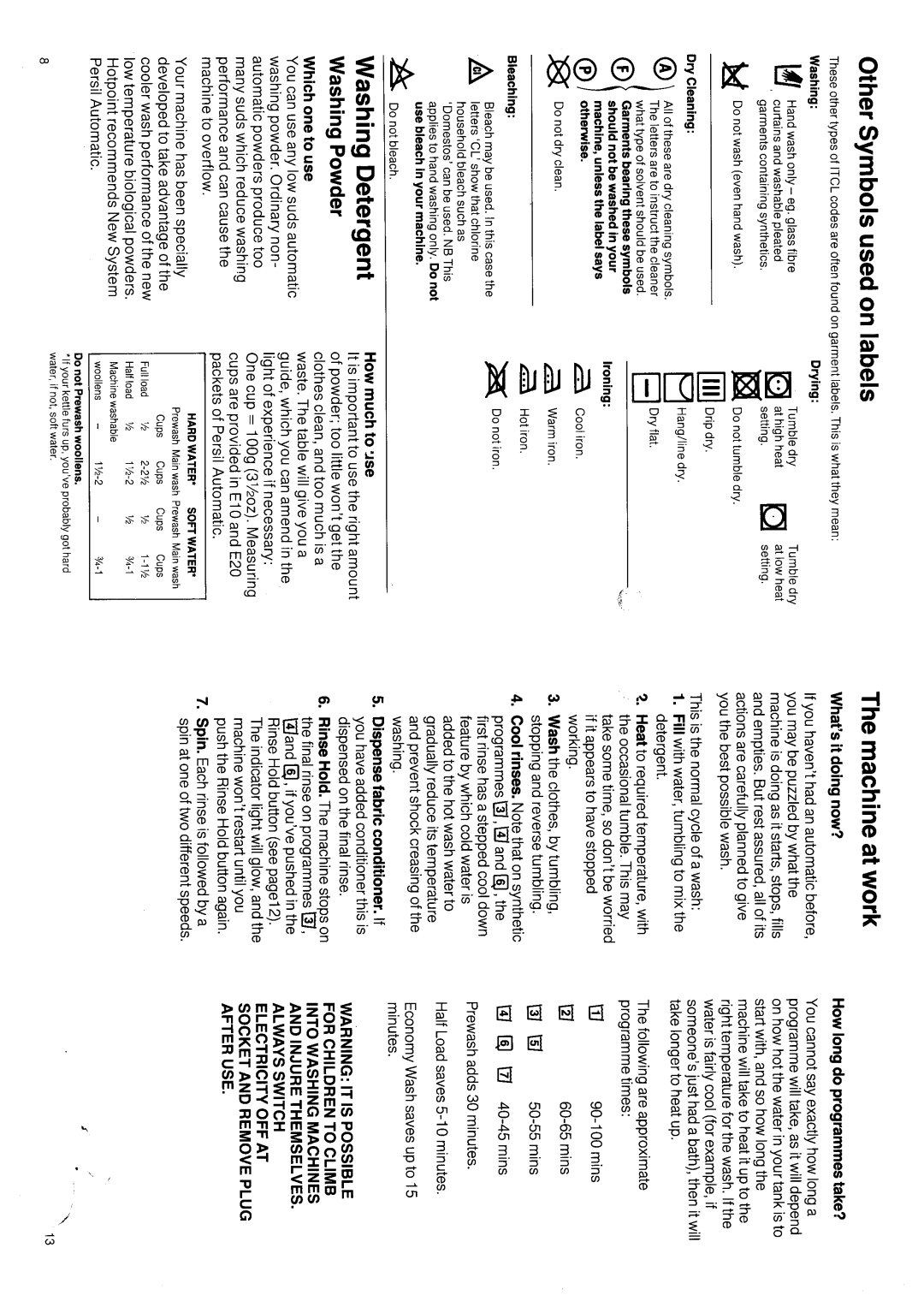 Hotpoint 9534 manual 