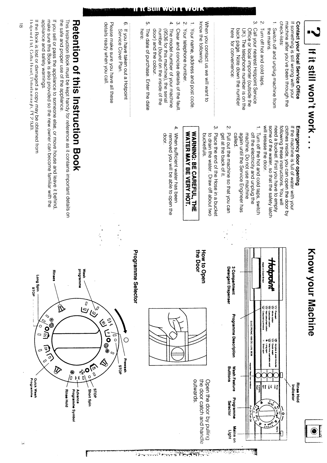 Hotpoint 9536 manual 