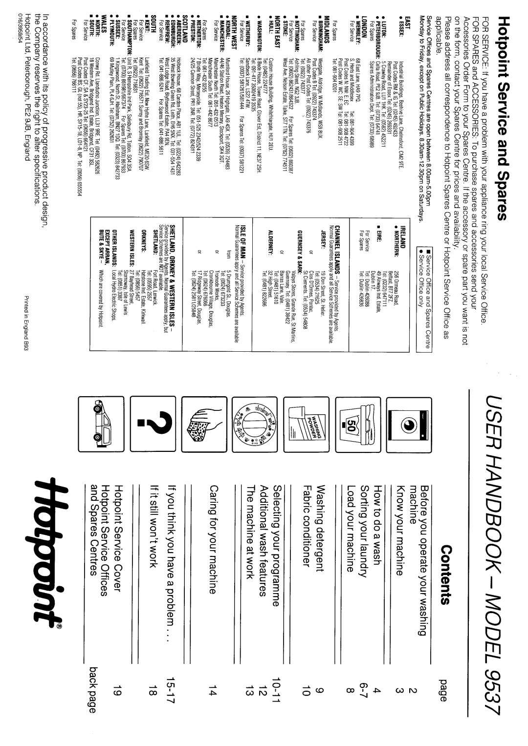 Hotpoint 9537 manual 