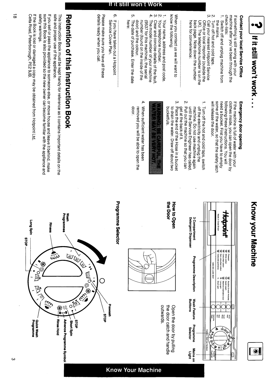 Hotpoint 9537 manual 