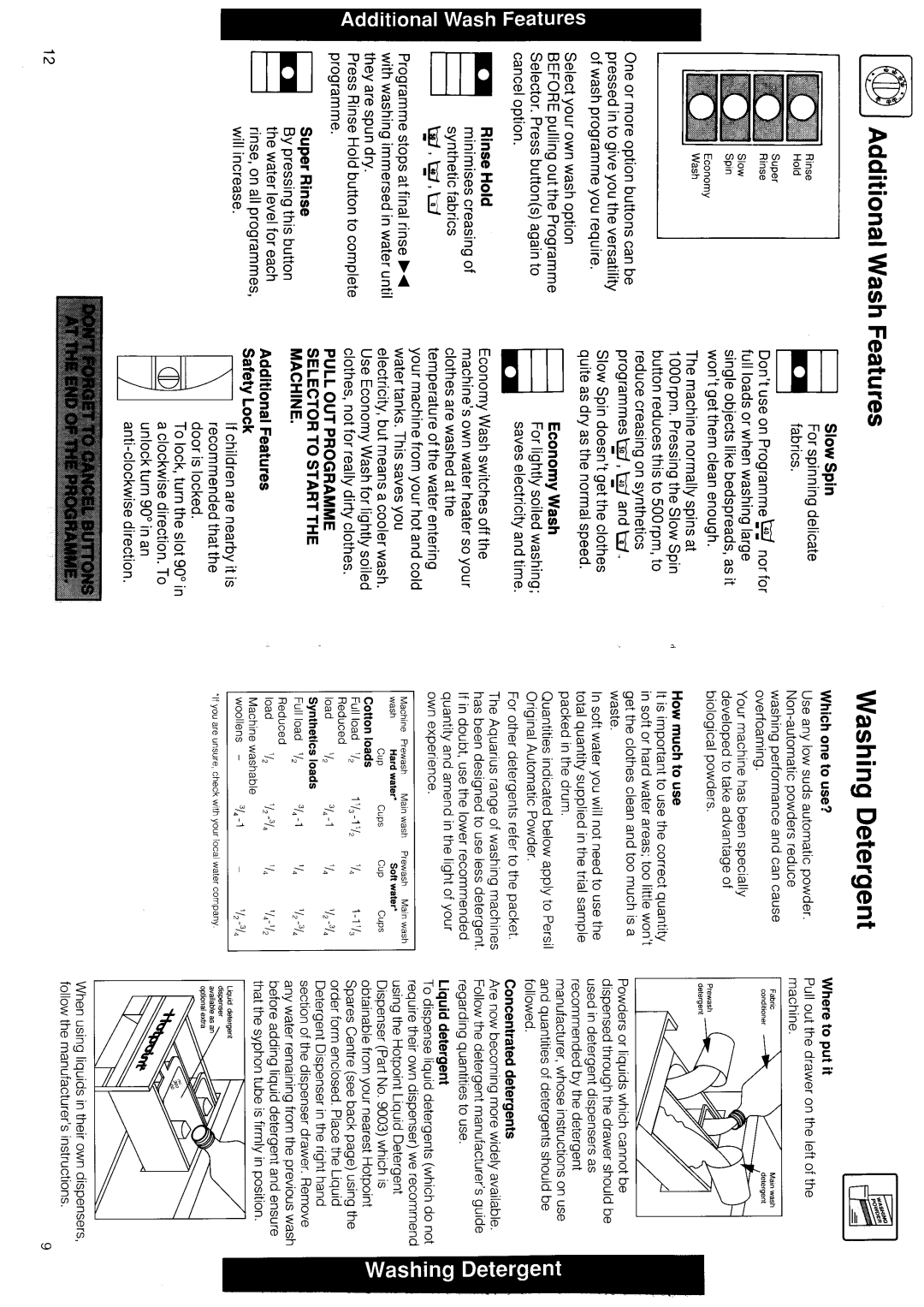 Hotpoint 9537 manual 