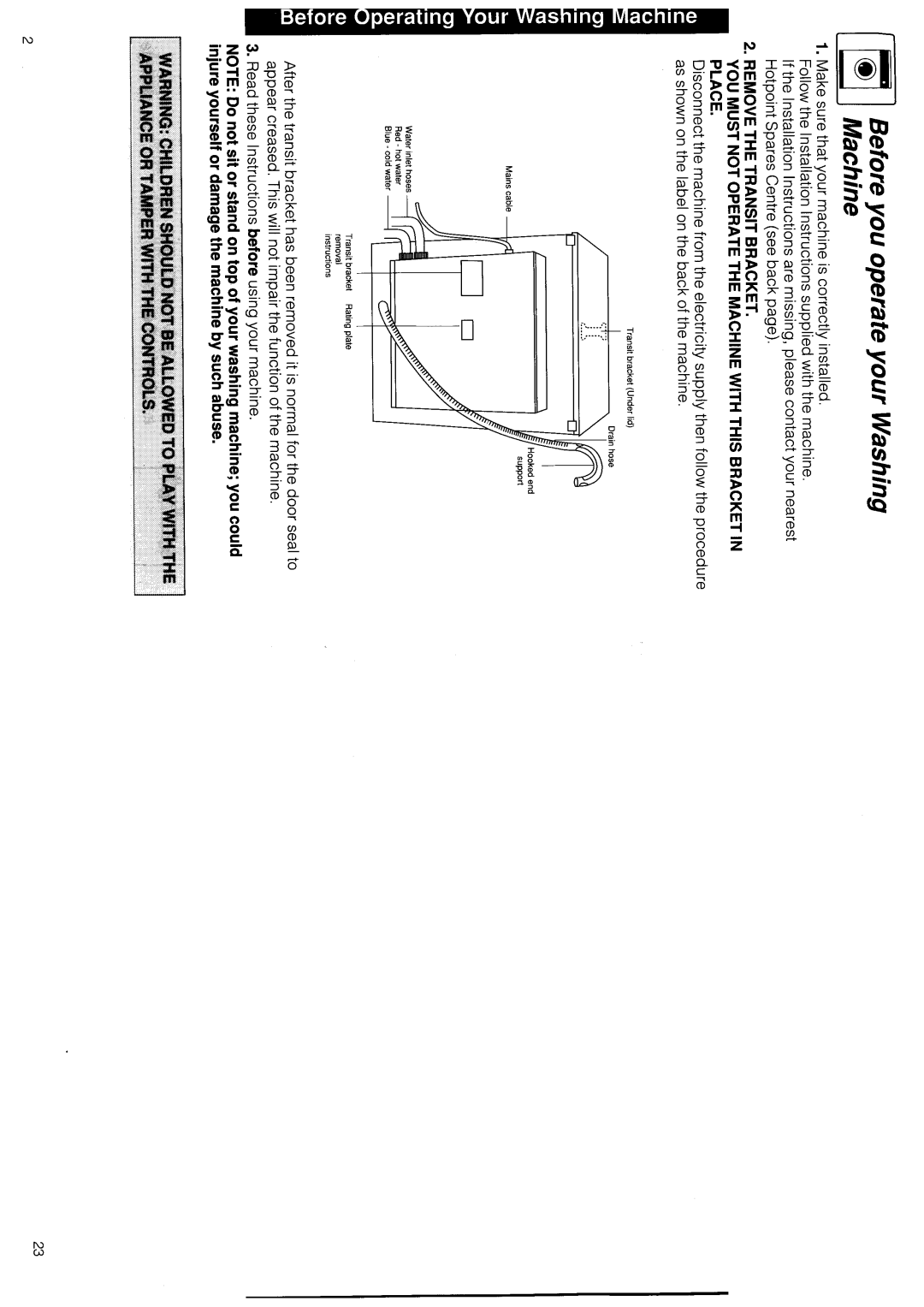 Hotpoint 9567 manual 