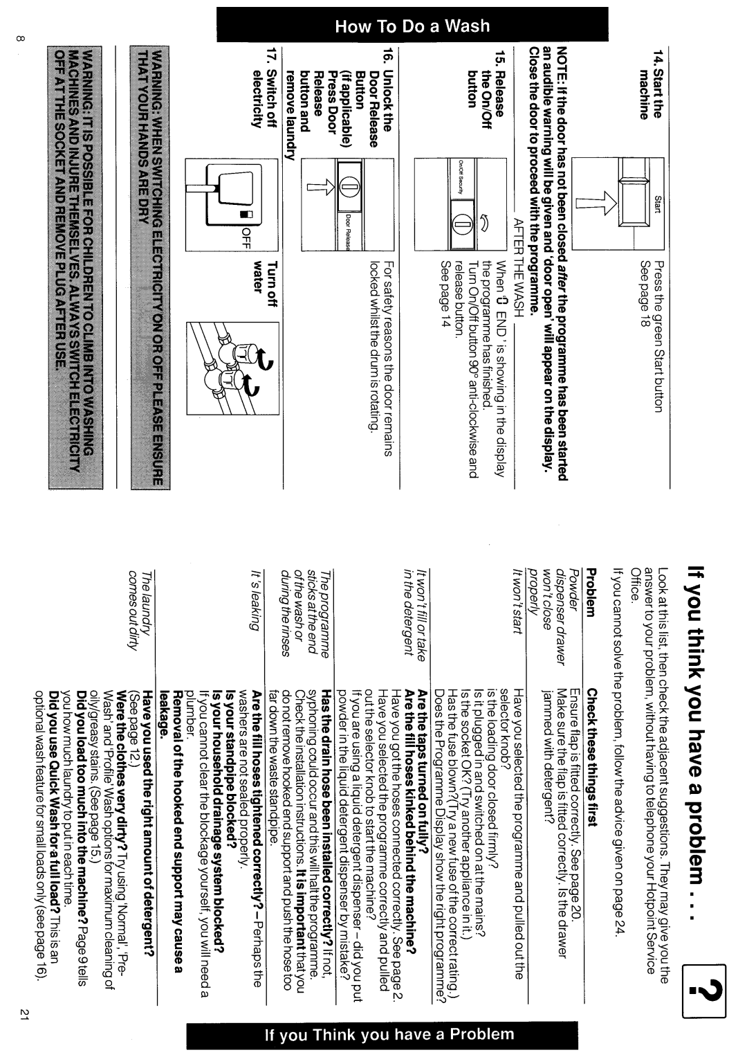 Hotpoint 9586 manual 