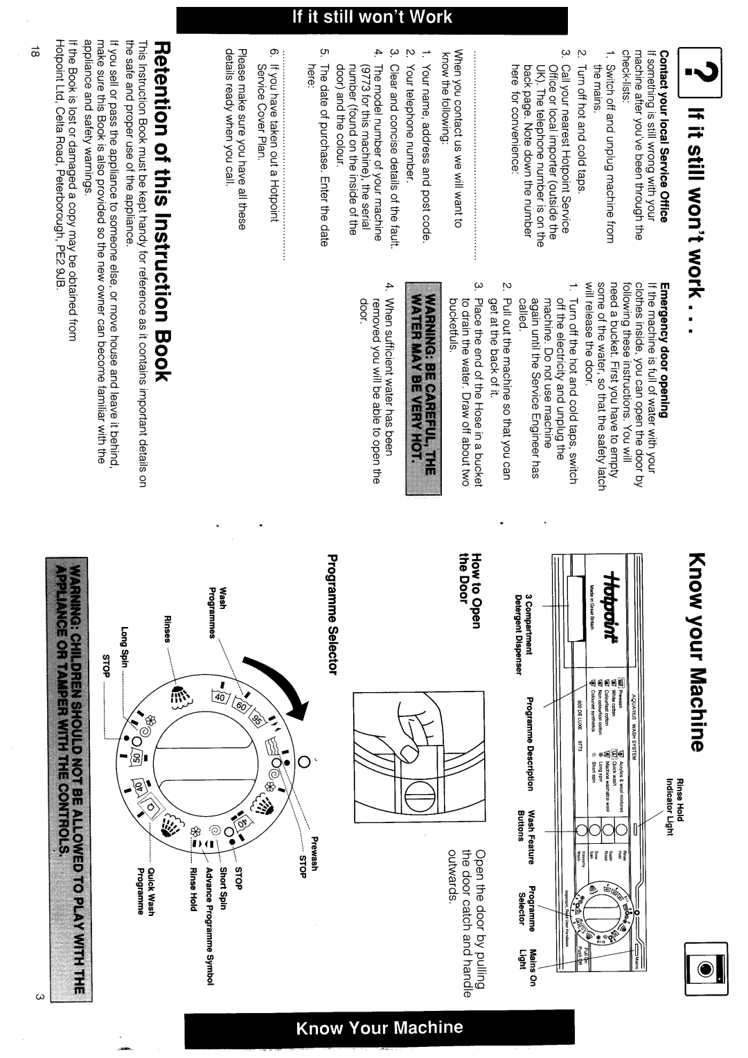 Hotpoint 9773 manual 