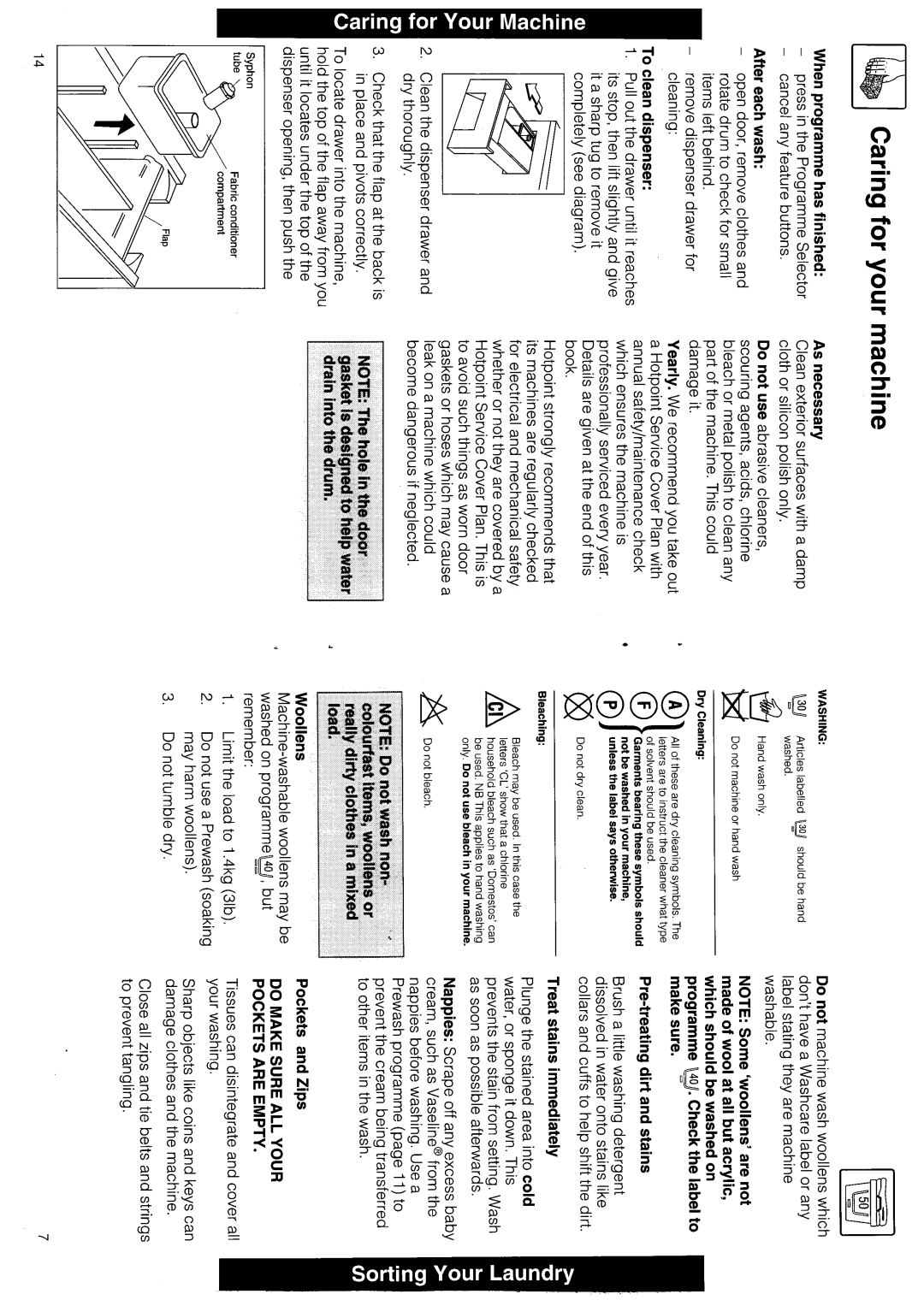 Hotpoint 9774 manual 