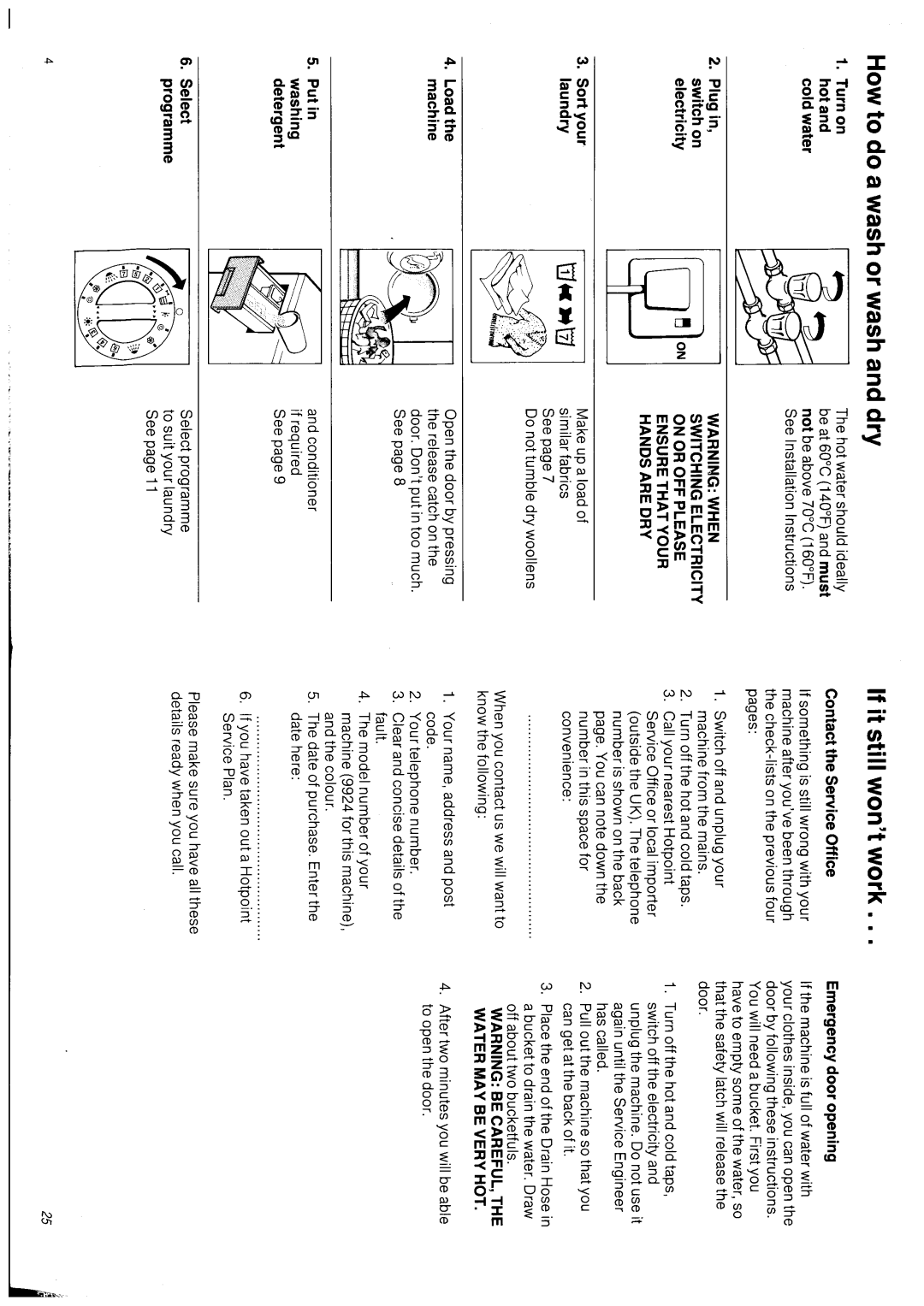 Hotpoint 9924 manual 