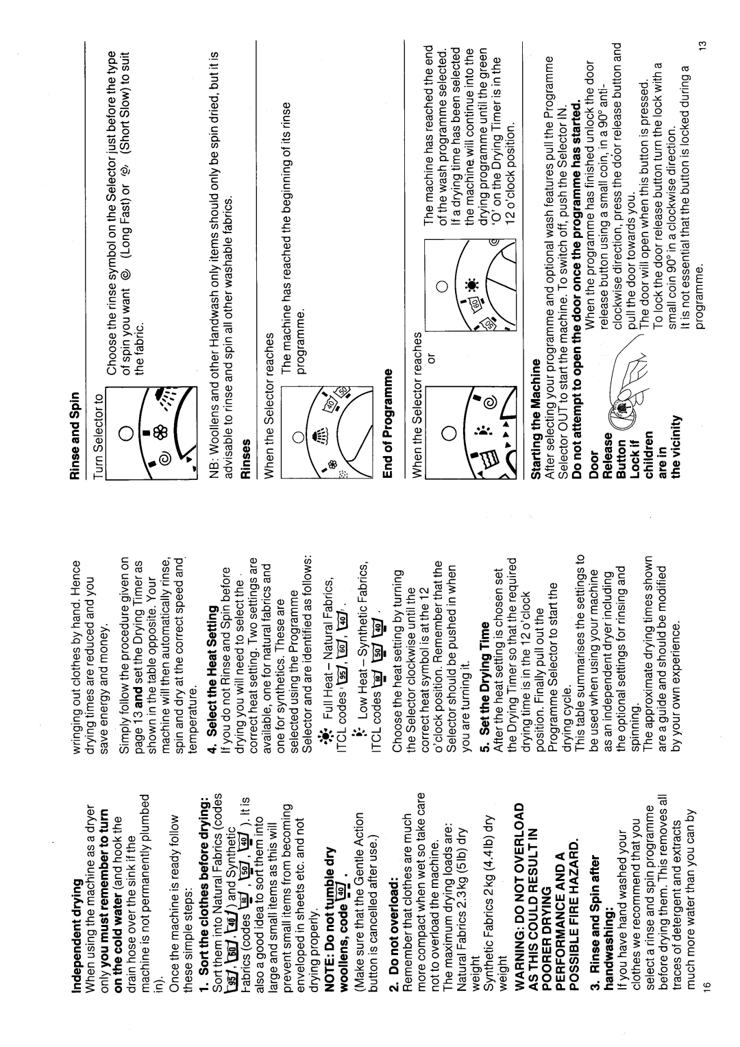 Hotpoint 9926 manual 