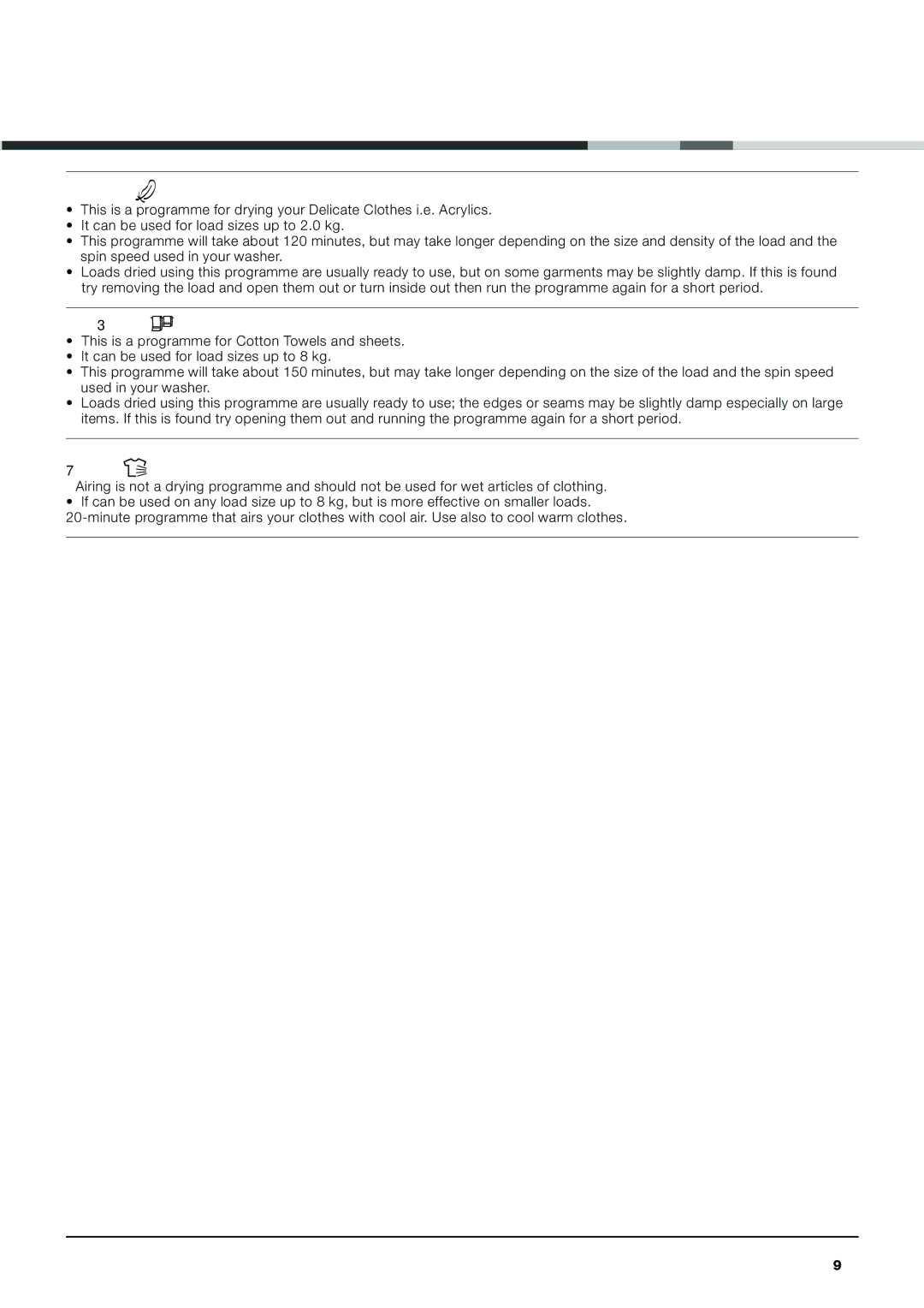 Hotpoint AQCF 852 BI, AQCF 852 BU instruction manual 