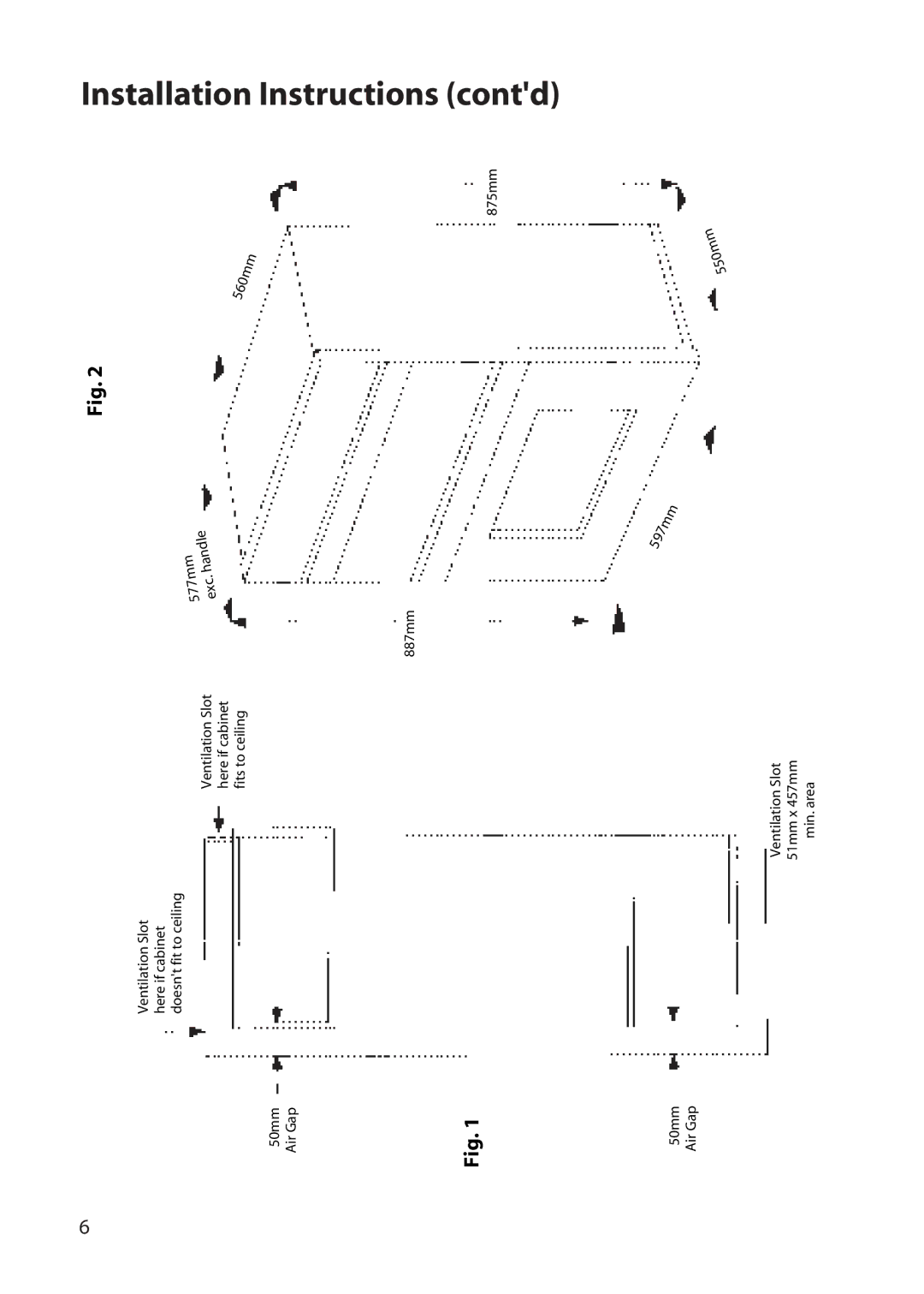 Hotpoint BD62, BD52 manual 550mm 