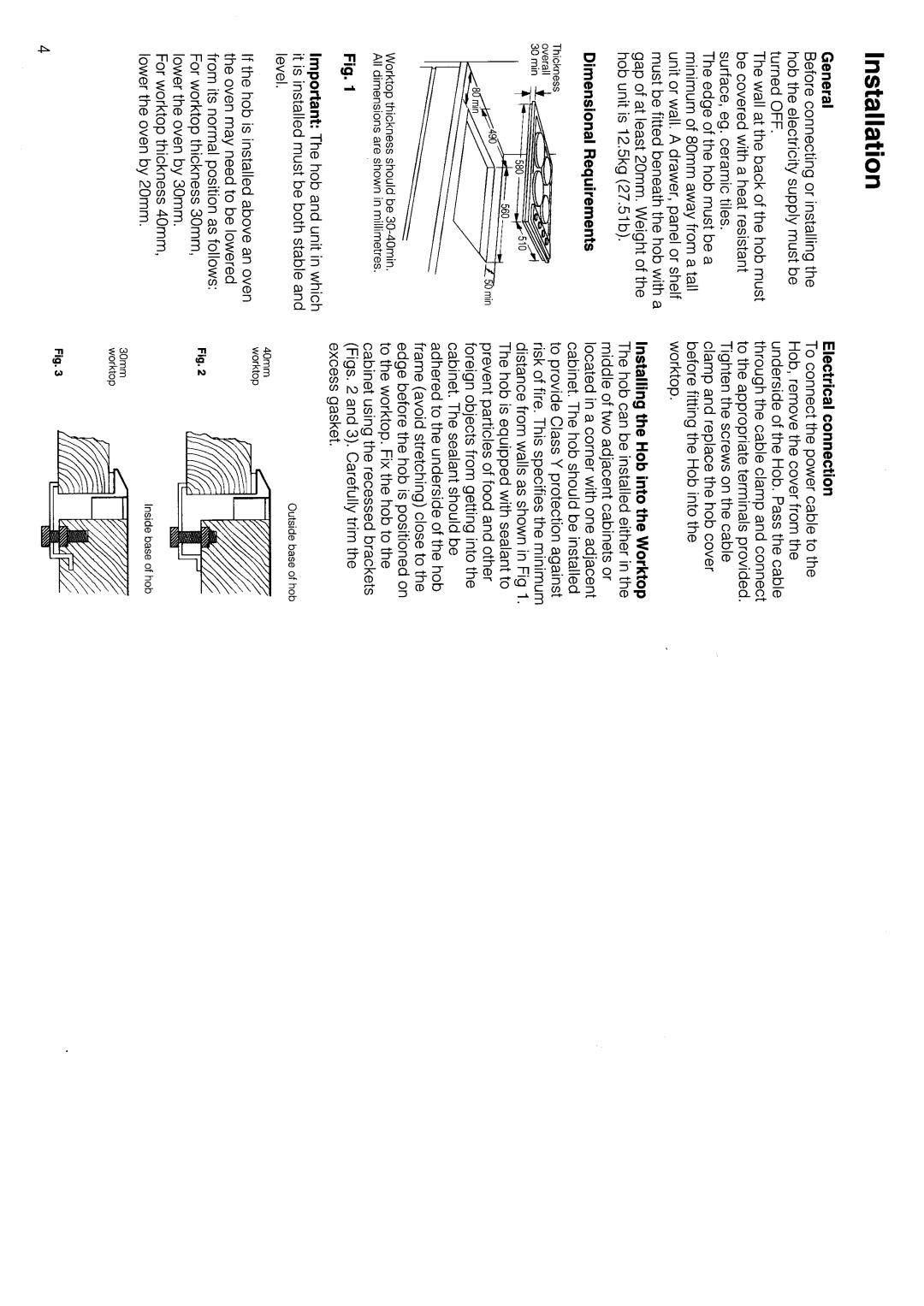 Hotpoint BE11 manual 