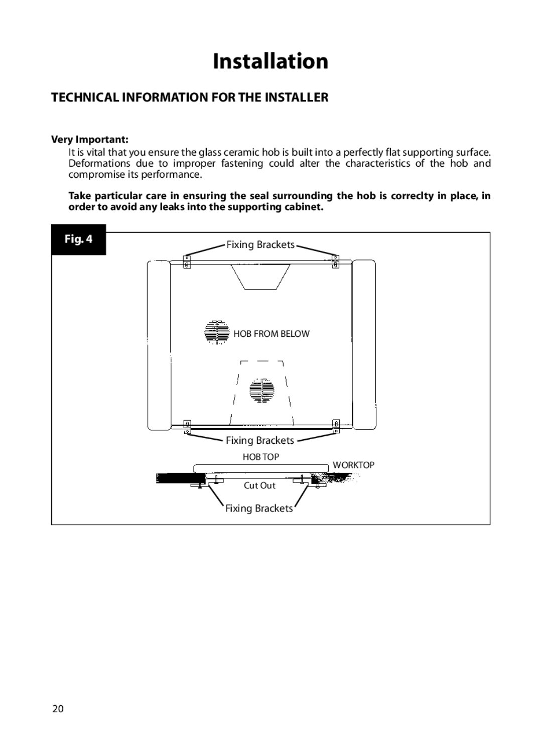 Hotpoint BE72 manual Very Important 