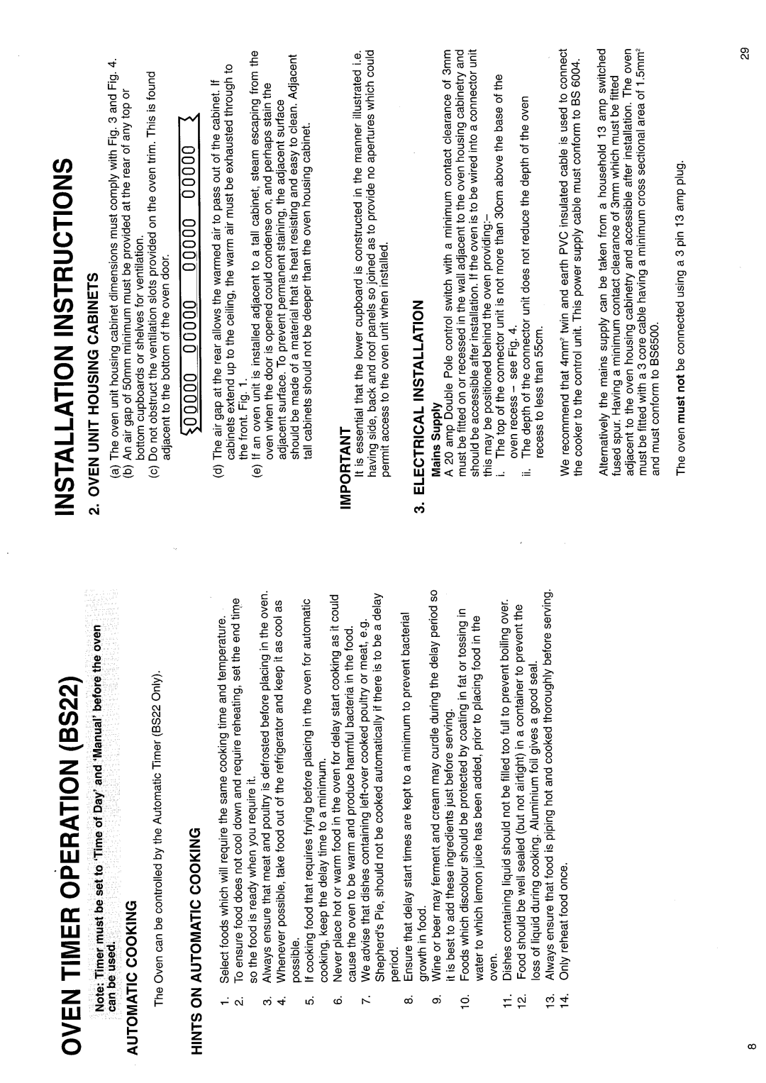 Hotpoint BS11 MK2 manual 