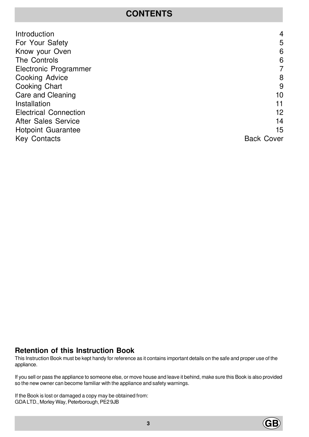 Hotpoint BS53, BS43 manual Contents 