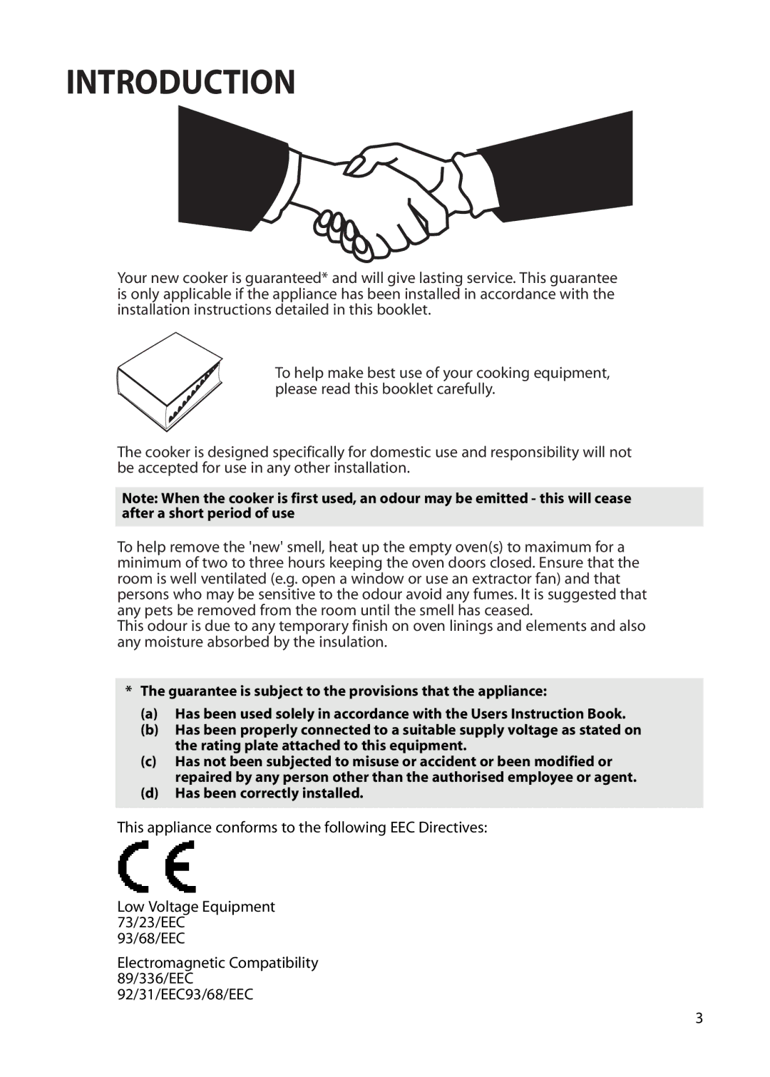 Hotpoint BS62, BS72 manual Introduction 