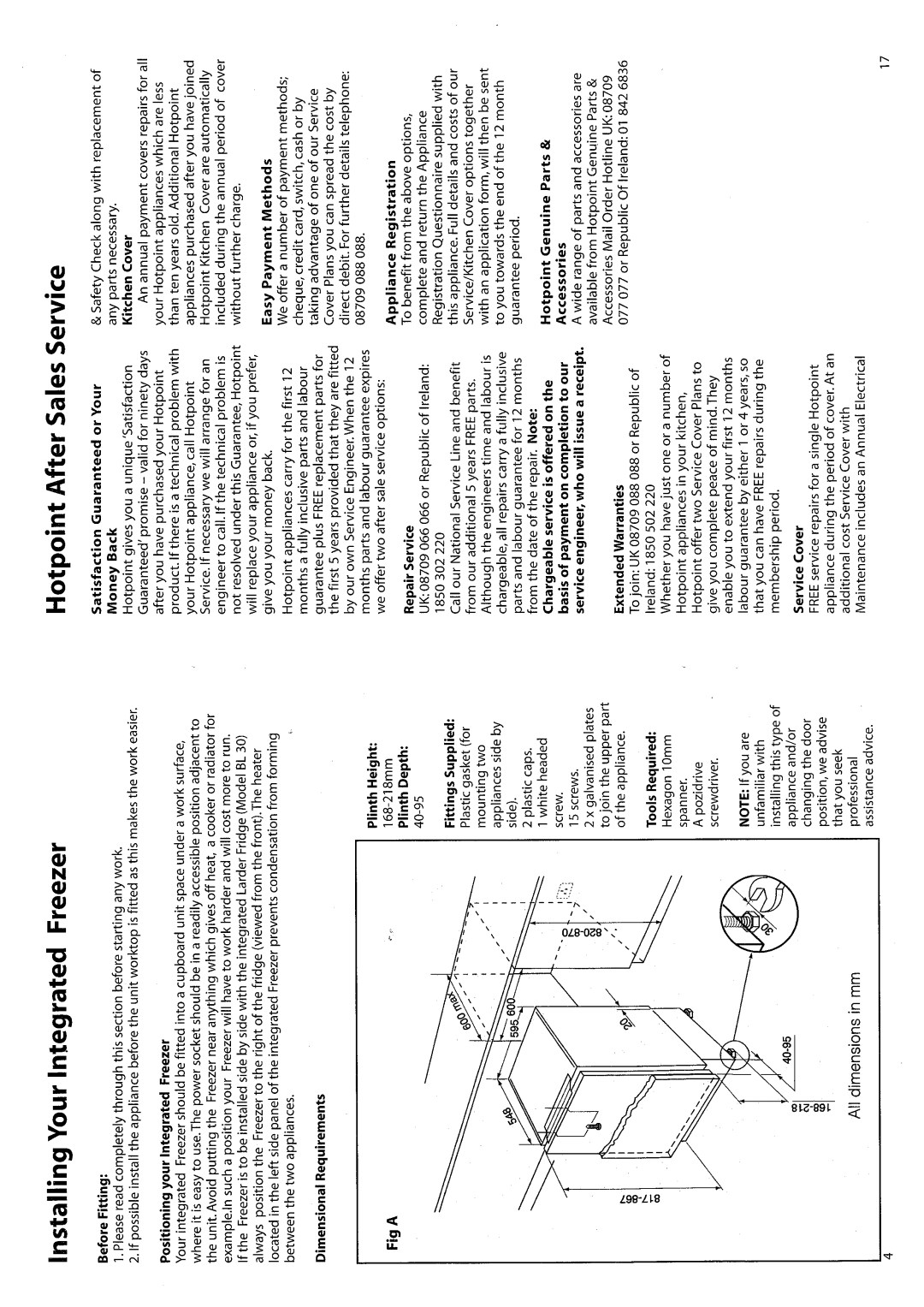 Hotpoint BZ30 manual 