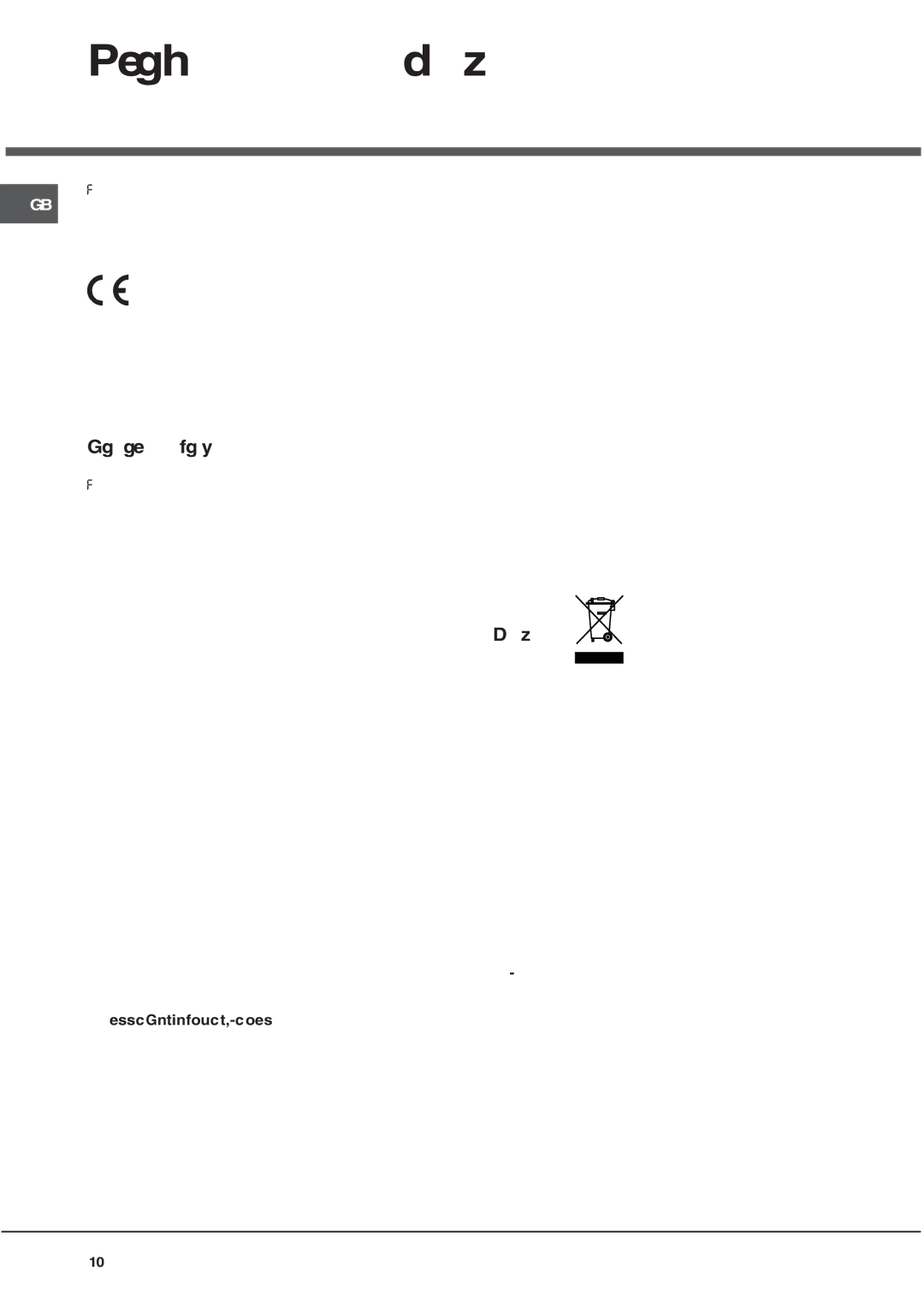 Hotpoint CRA 641 DC operating instructions Precautions and tips, General safety, Disposal 