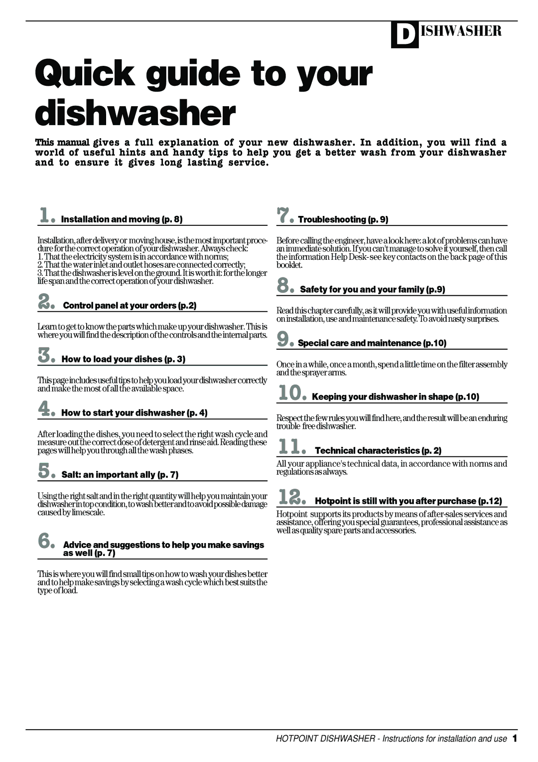 Hotpoint DC 28 manual Thattheelectricitysystemisinaccordancewithnorms 