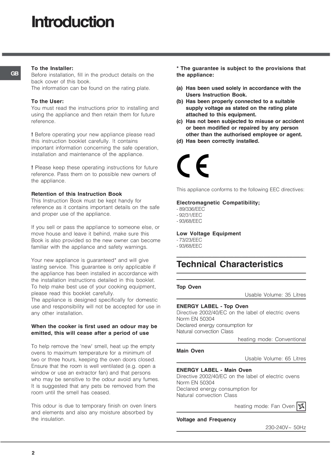 Hotpoint DQ891 manual Introduction 