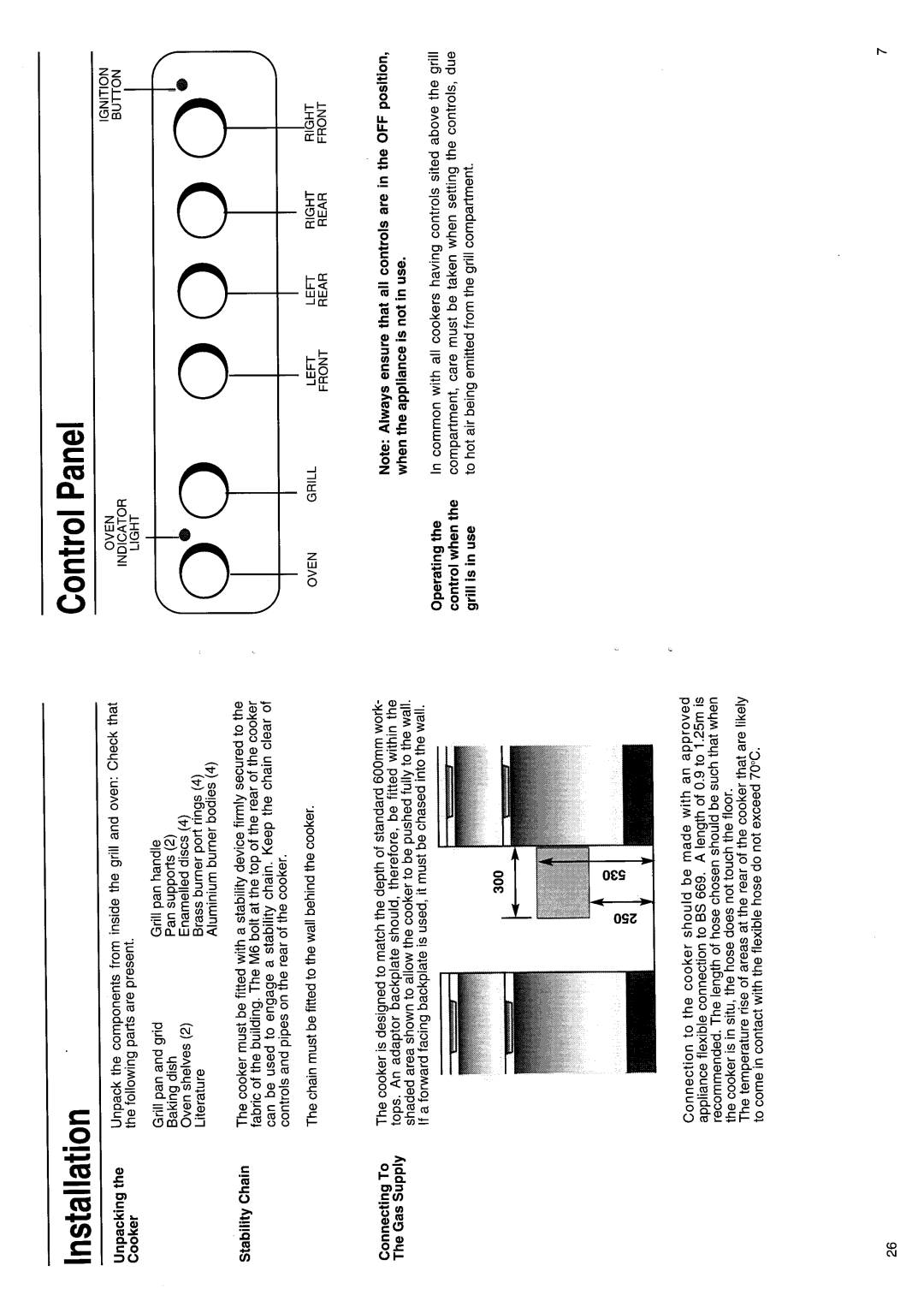 Hotpoint EG22 manual 