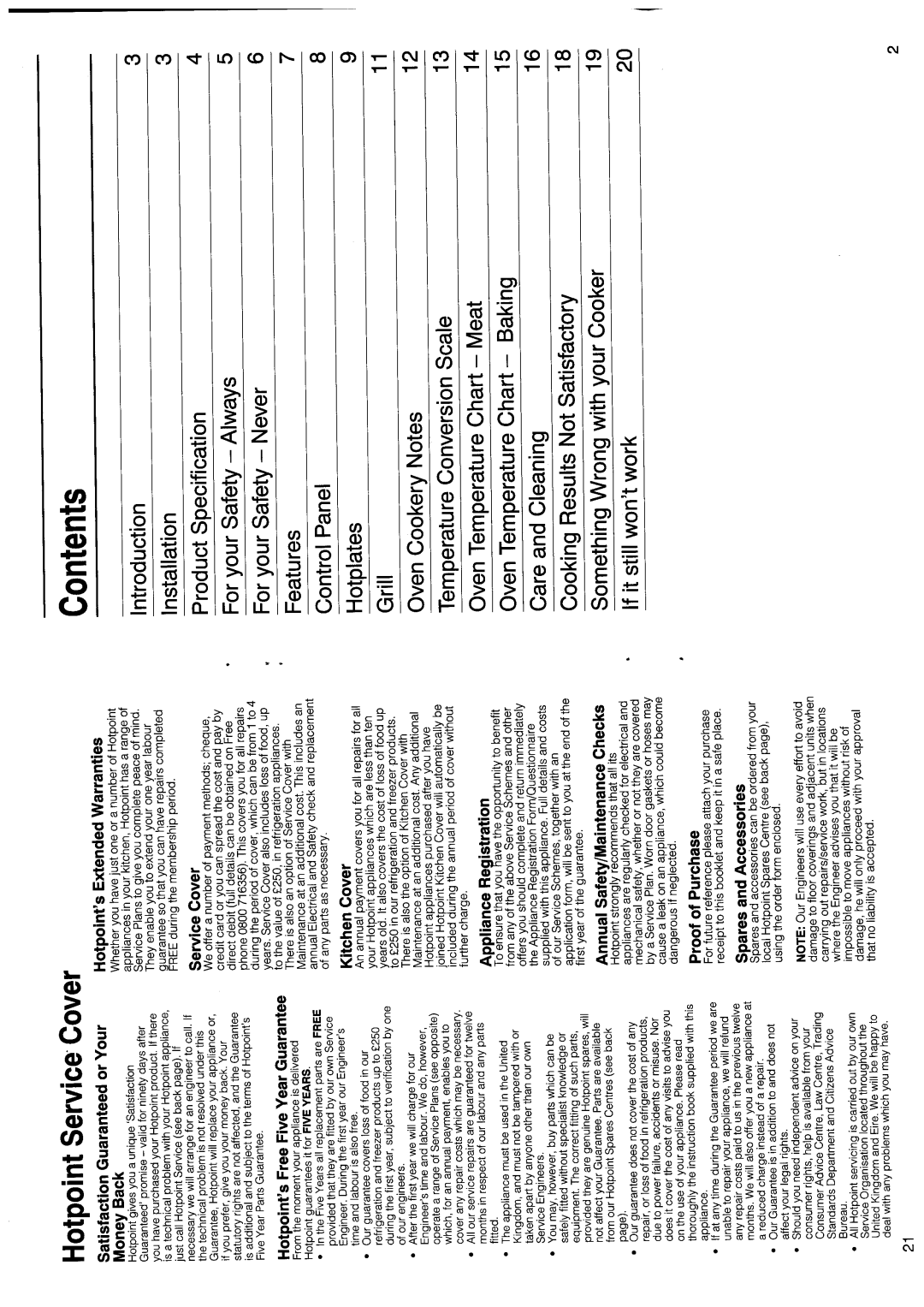 Hotpoint EH12 manual 