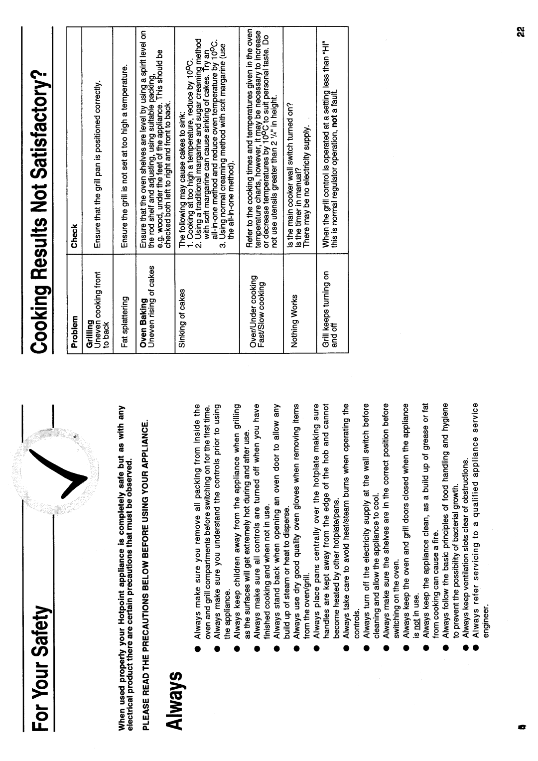 Hotpoint EH31 manual 