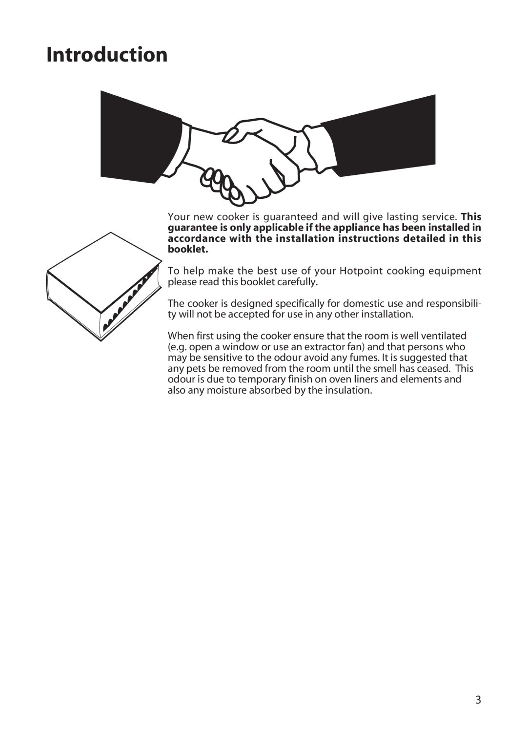 Hotpoint EW22 manual Introduction 