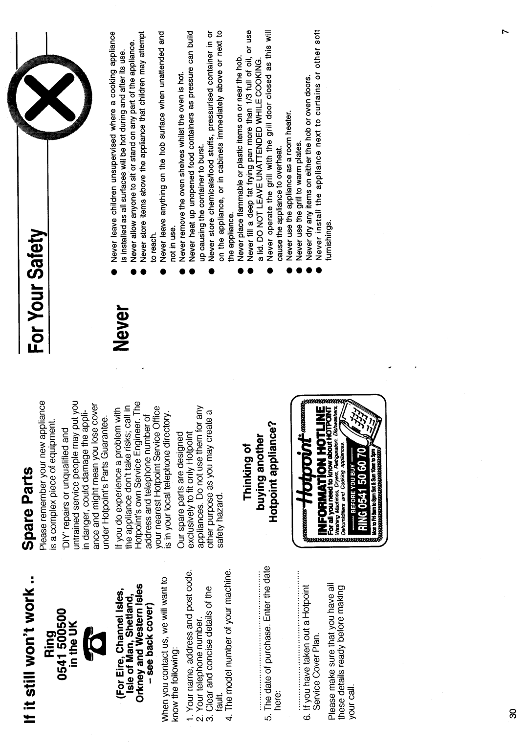 Hotpoint EW41 manual 