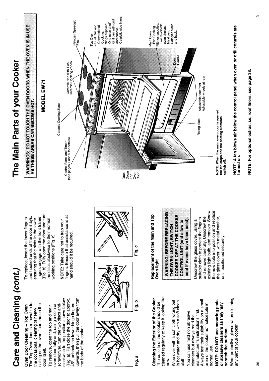 Hotpoint EW71 manual 