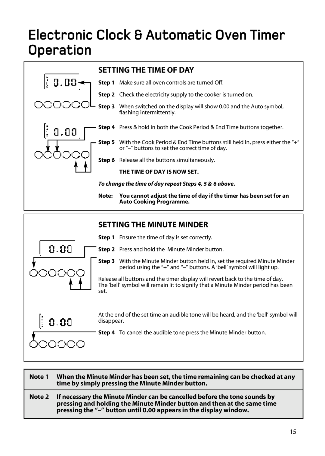 Hotpoint EW76, EW86, EW83, EW73 manual Electronic Clock & Automatic Oven Timer Operation 