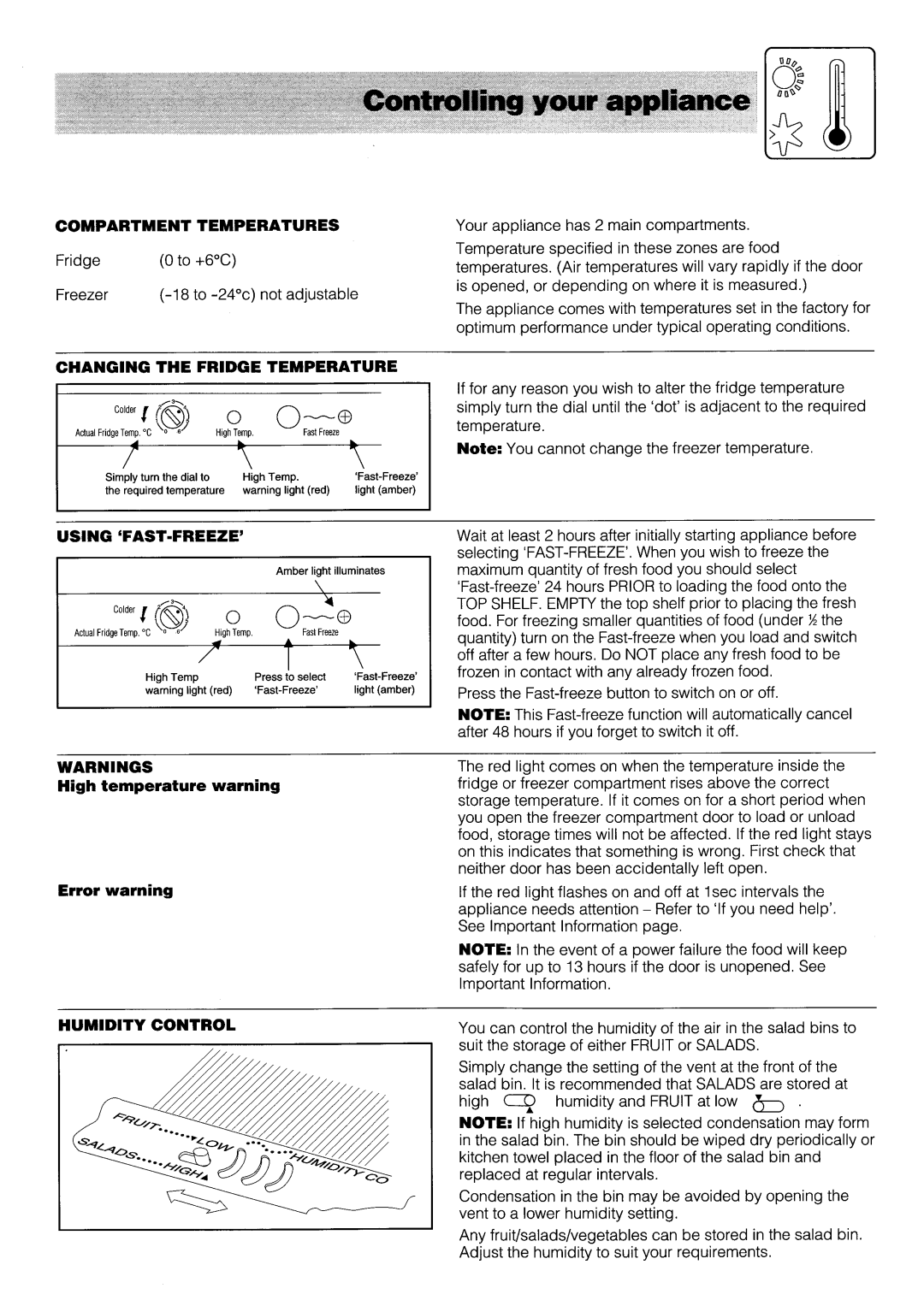 Hotpoint FF50 manual 