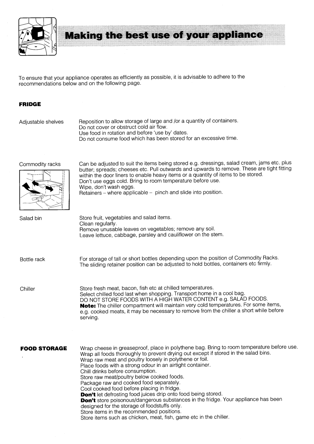 Hotpoint FF50 manual 