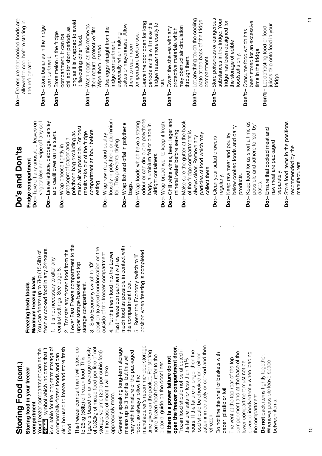 Hotpoint FF61 manual 