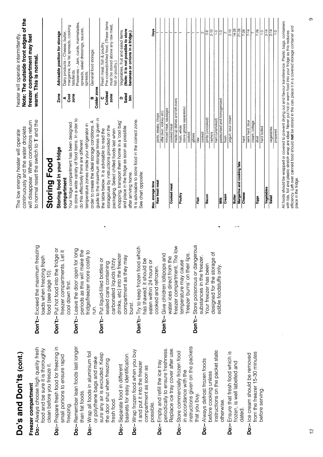 Hotpoint FF61 manual 