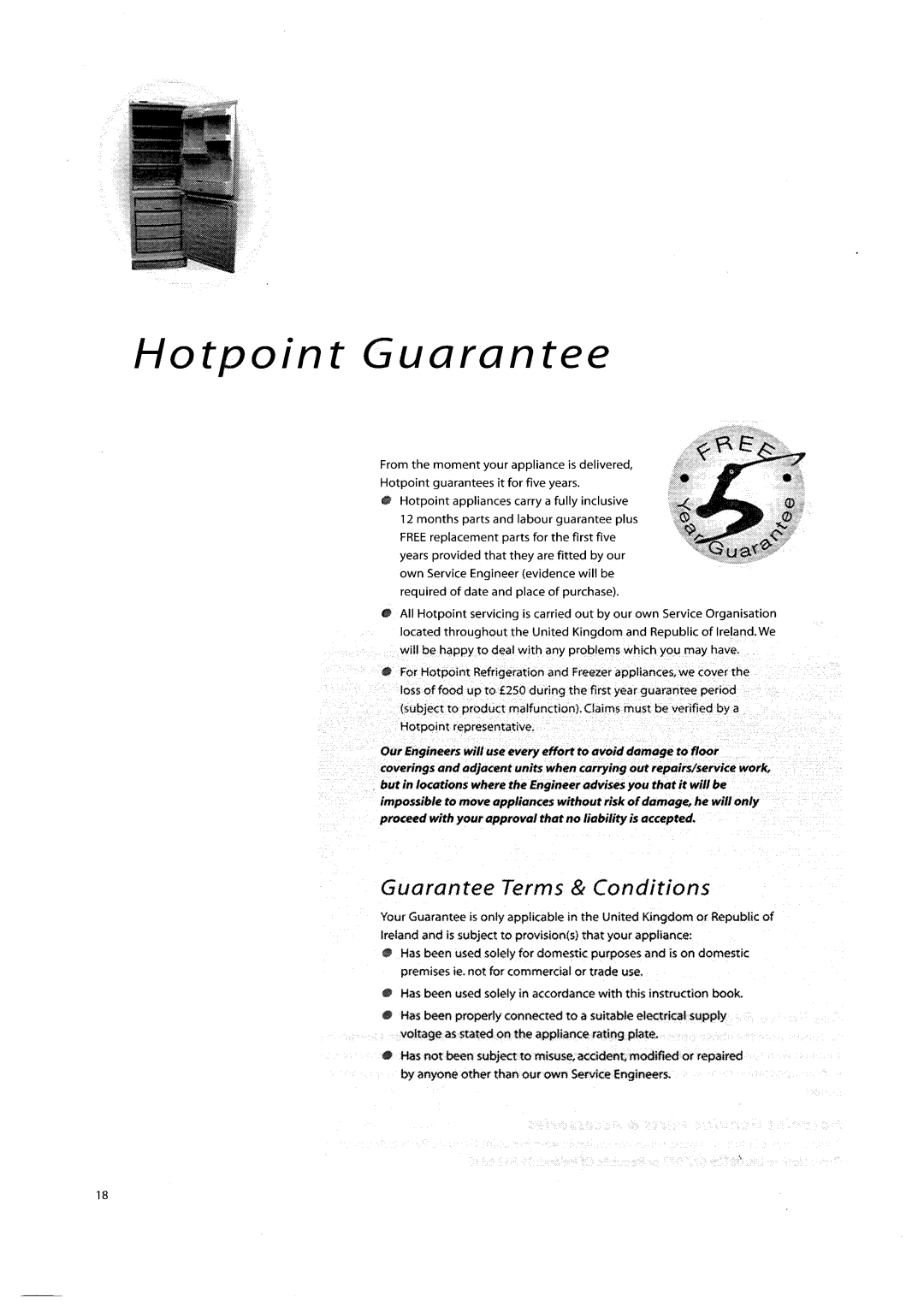 Hotpoint FF71/FF91 manual 