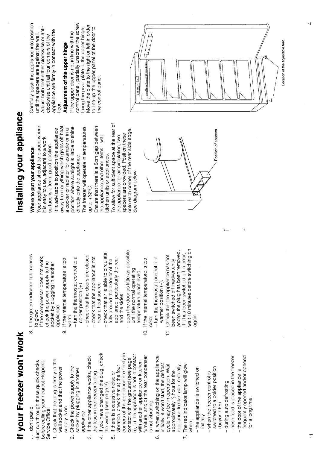 Hotpoint FZ 90 manual 