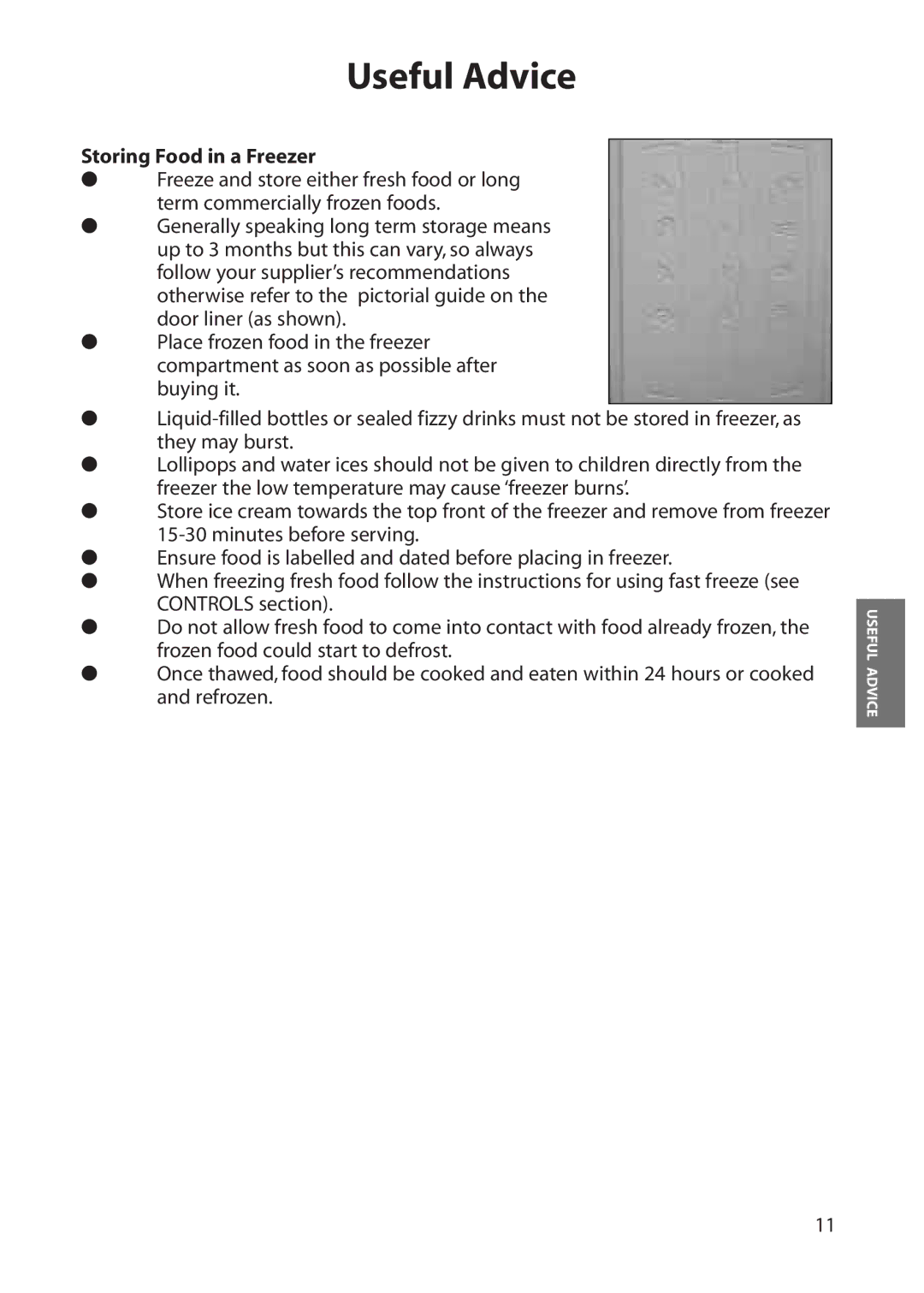 Hotpoint FZA50, FZA80 manual Storing Food in a Freezer 