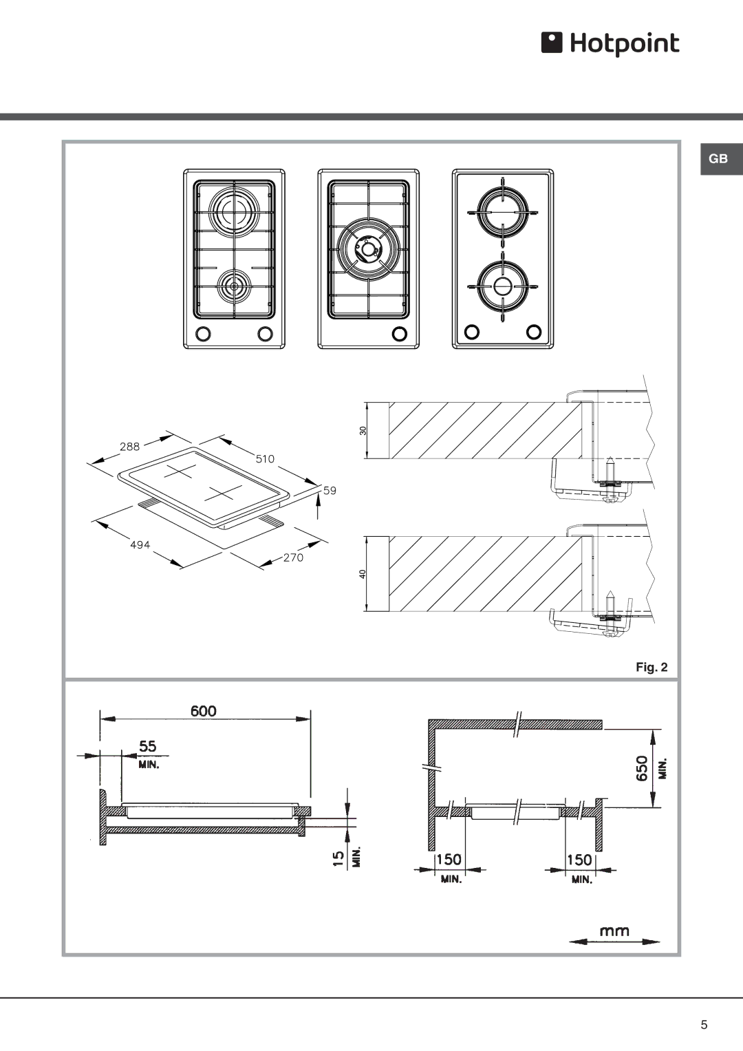 Hotpoint G3201LIX, G320GIX manual 