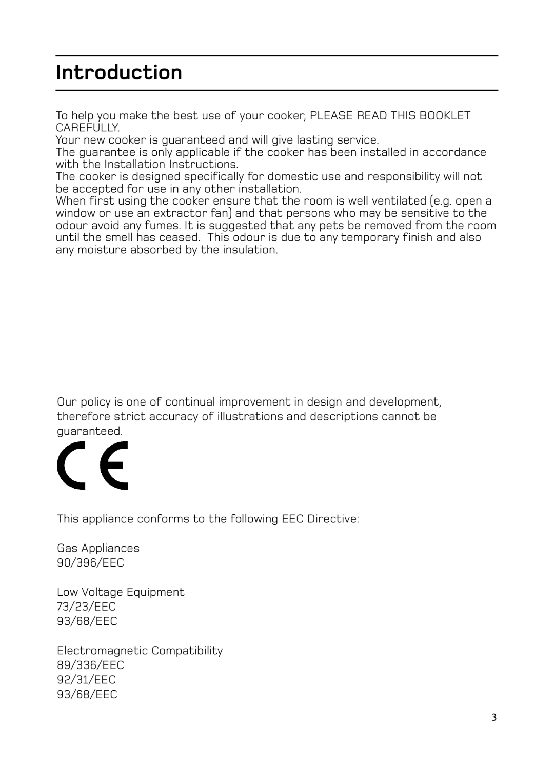 Hotpoint GW74 manual Introduction 