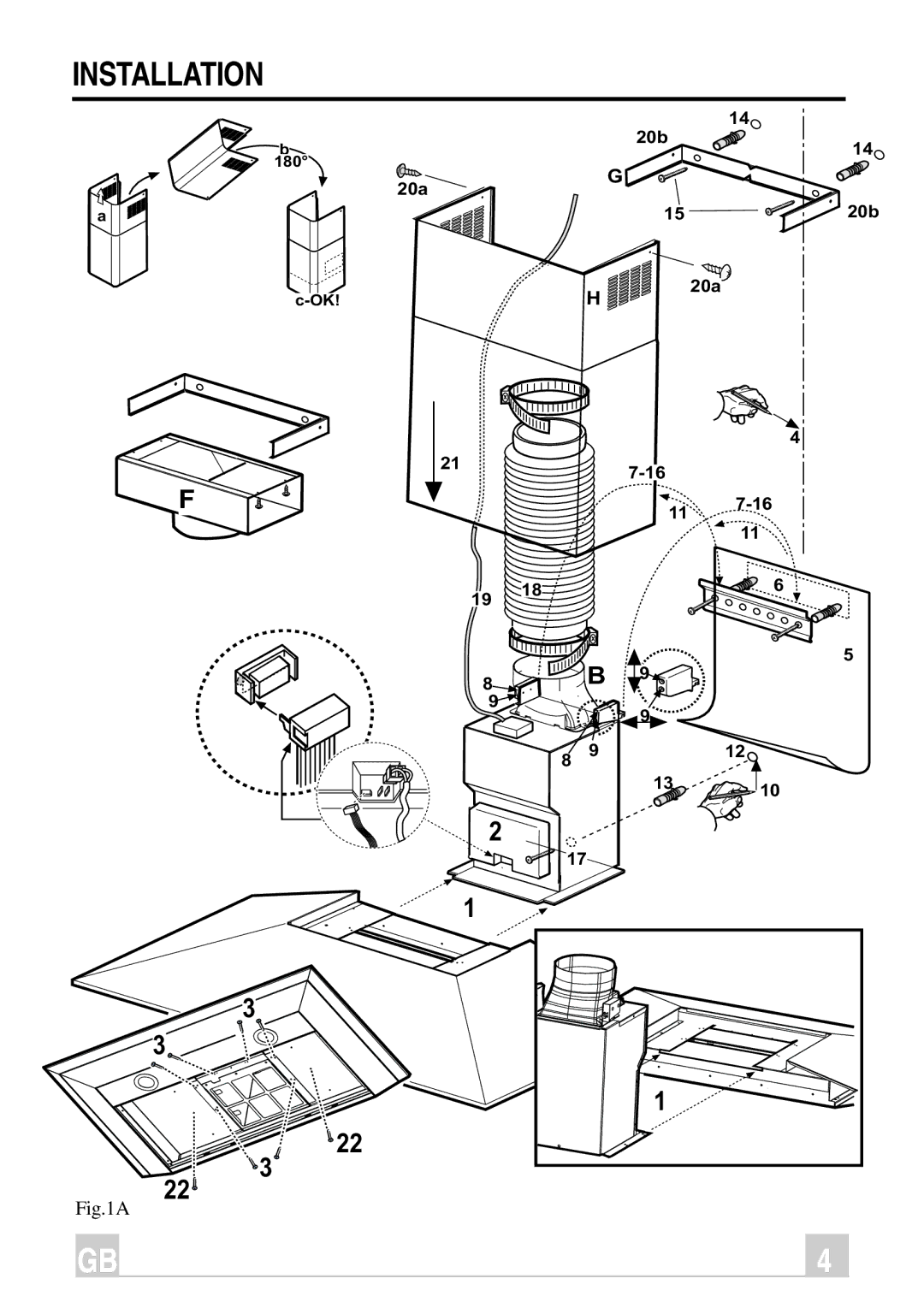 Hotpoint HC9X manual Installation 