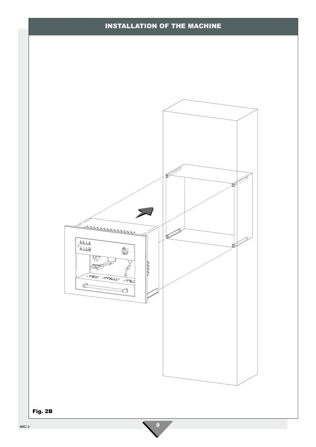 Hotpoint HCM60 manual Installation Of The Machine, B, AMC-3 