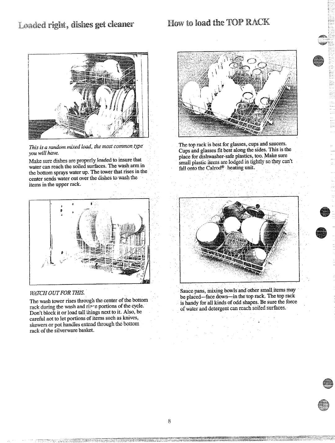 Hotpoint HDA 477, HDA 467, HDA 597 manual HowtoloadtheTOP Raci 