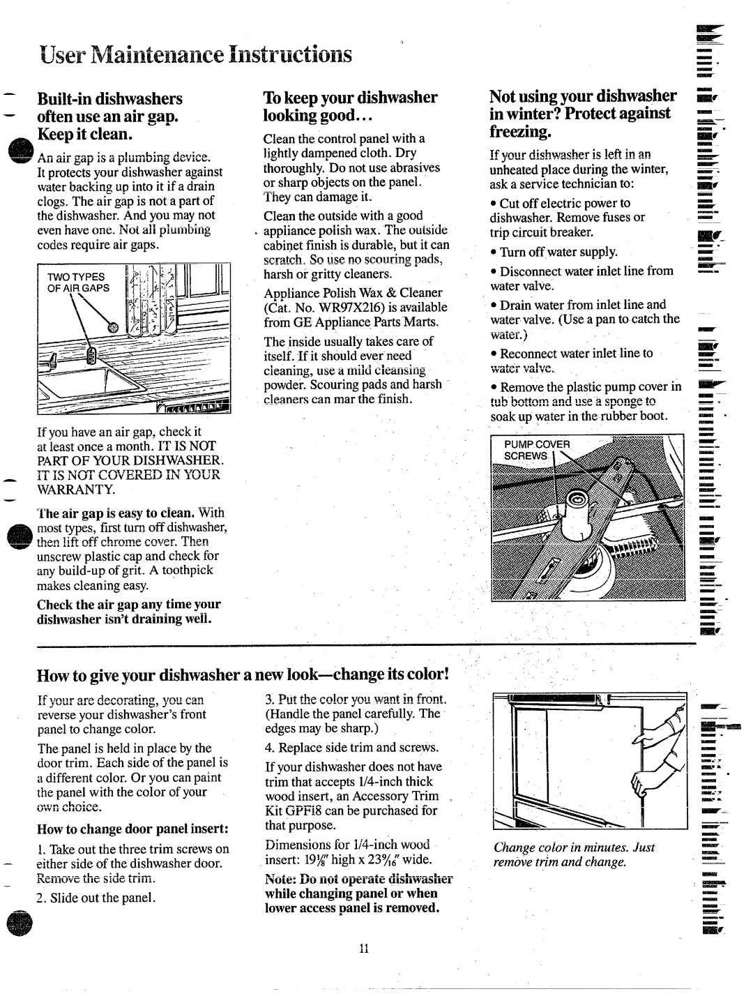 Hotpoint HDA487 manual Tokeepyourdishwasher Lookinggood, EF ~ Howtogiveyourdishwashera newlook-changeitscolor 