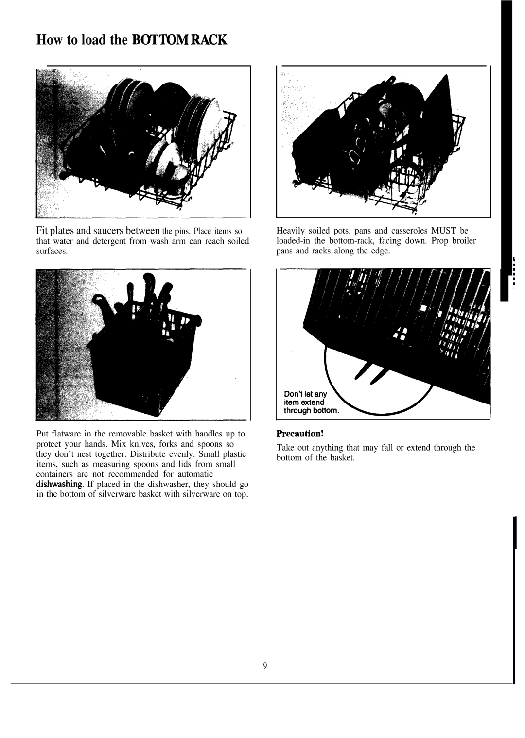 Hotpoint HDA950G manual How to load the B~~MWCK, Fiwaution 