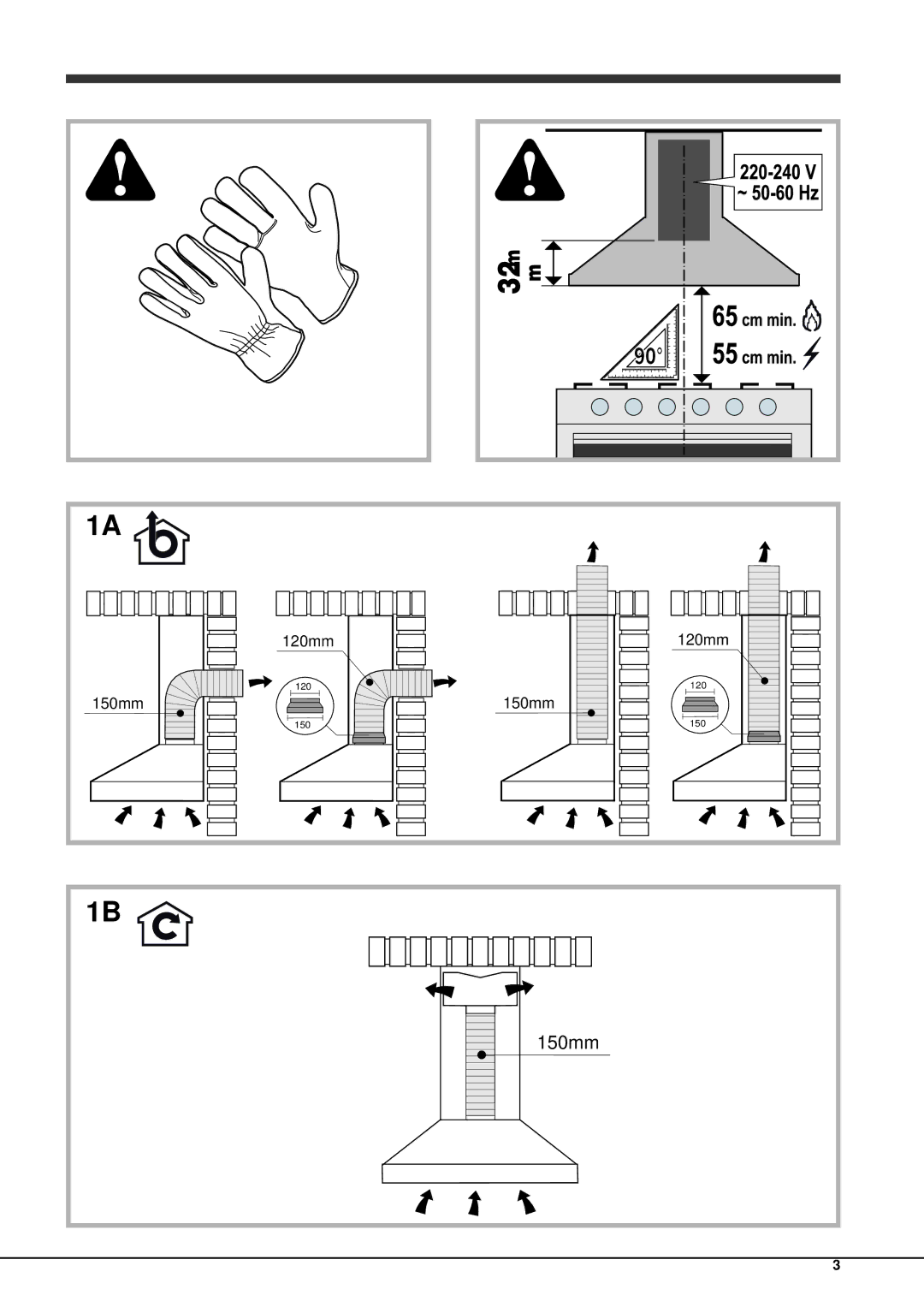 Hotpoint HHC6.7AM(WH), HHC6.7AM(BK) manual Ø150mm 