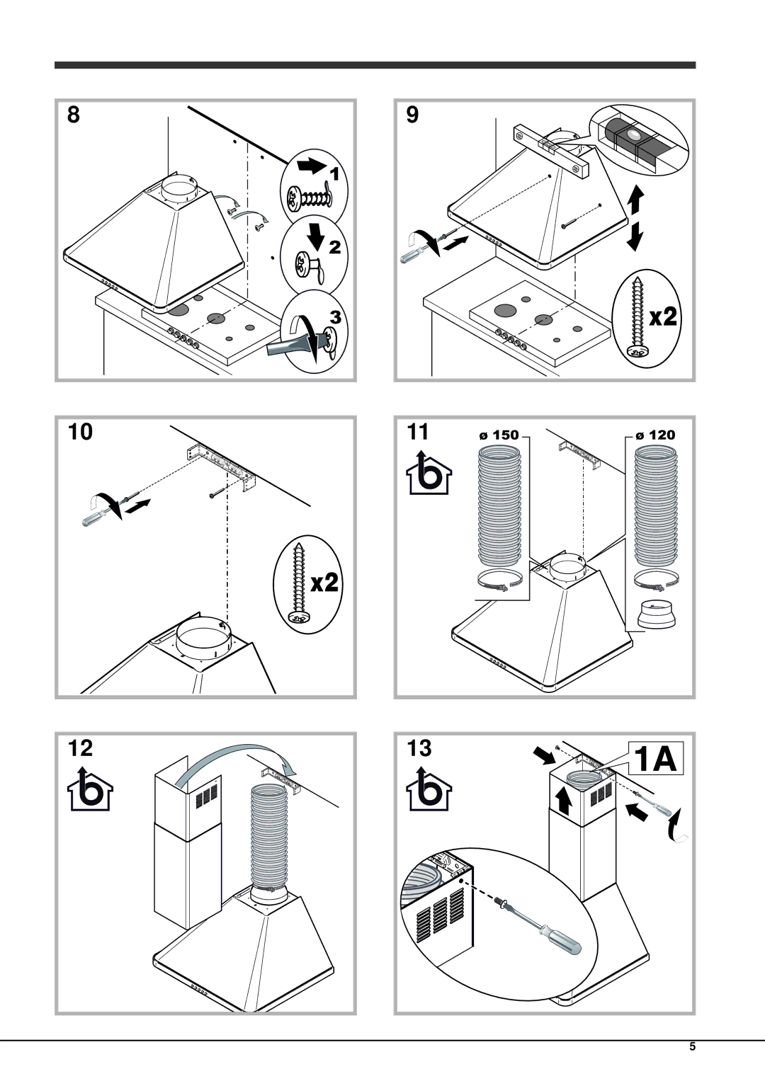 Hotpoint HHC6.7AM(WH), HHC6.7AM(BK) manual 150 120 