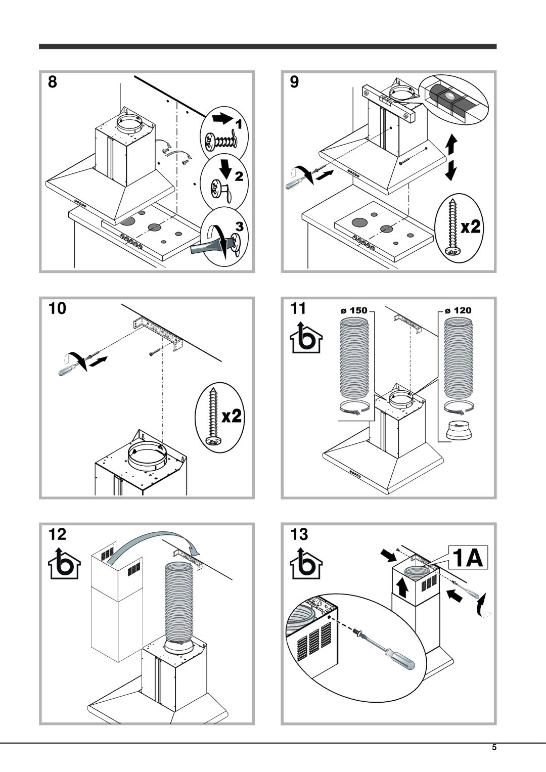 Hotpoint HCC7.7AB, HHC9.7AB, HHC6.7AB manual 150 120 