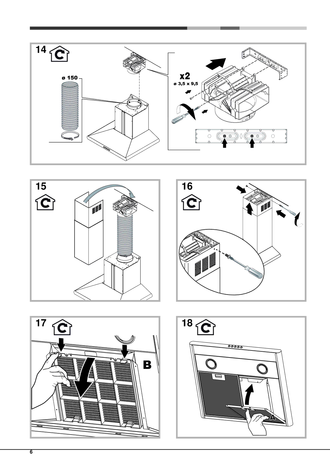 Hotpoint HHC9.7AB, HHC6.7AB, HCC7.7AB manual 150 